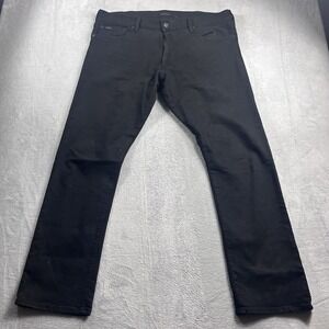 Polo Ralph Lauren Jeans Mens 38x32 Black Varick Slim Straight Pant Denim Stretch